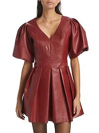 Alexis Faux Leather Minidress