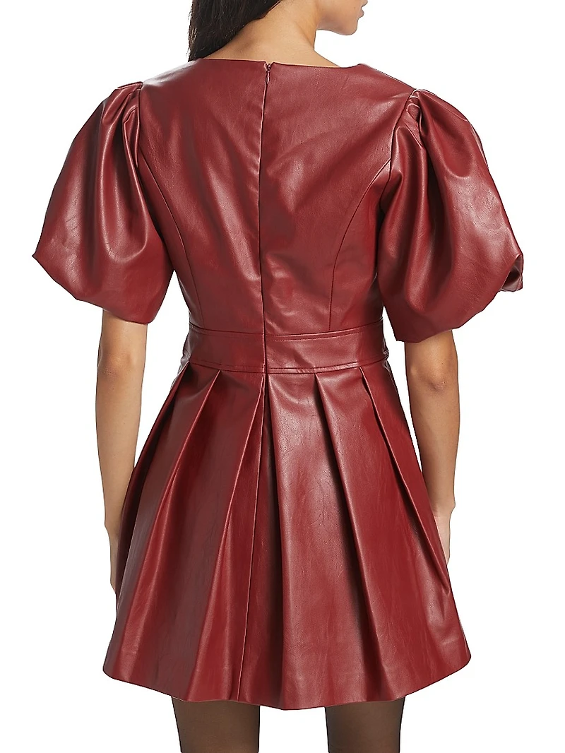 Alexis Faux Leather Minidress