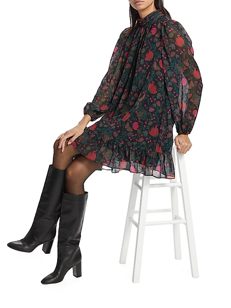 Charlotte Floral Swing Minidress