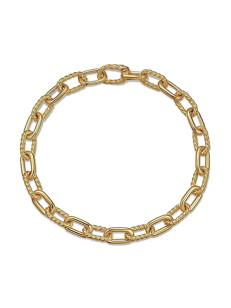 DY Madison Chain Bracelet 18K Yellow Gold, 6mm