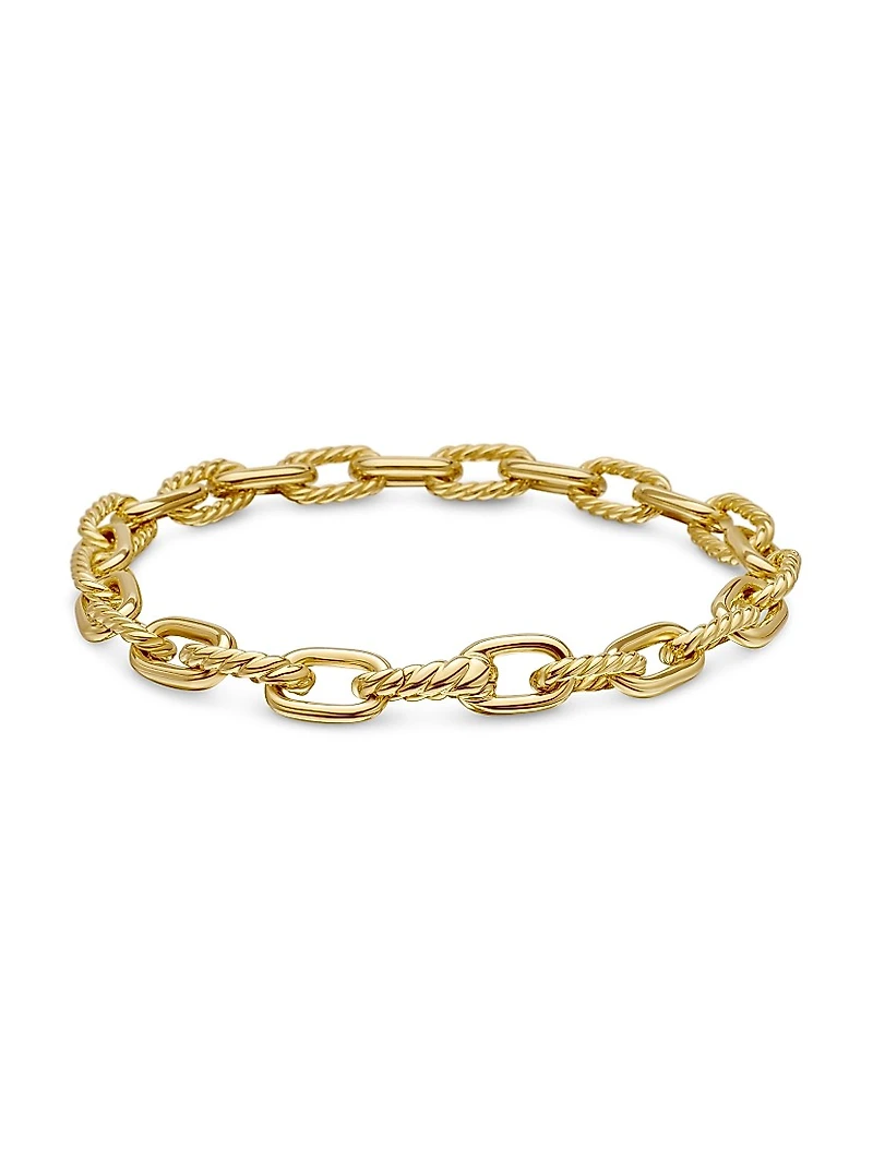 DY Madison Chain Bracelet 18K Yellow Gold, 6mm