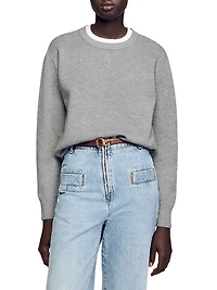 Contrast Collar Sweater