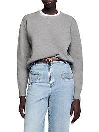 Contrast Collar Sweater