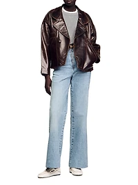 Contrast Collar Sweater