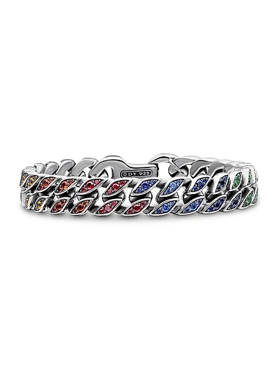 Curb Chain Bracelet Sterling Silver