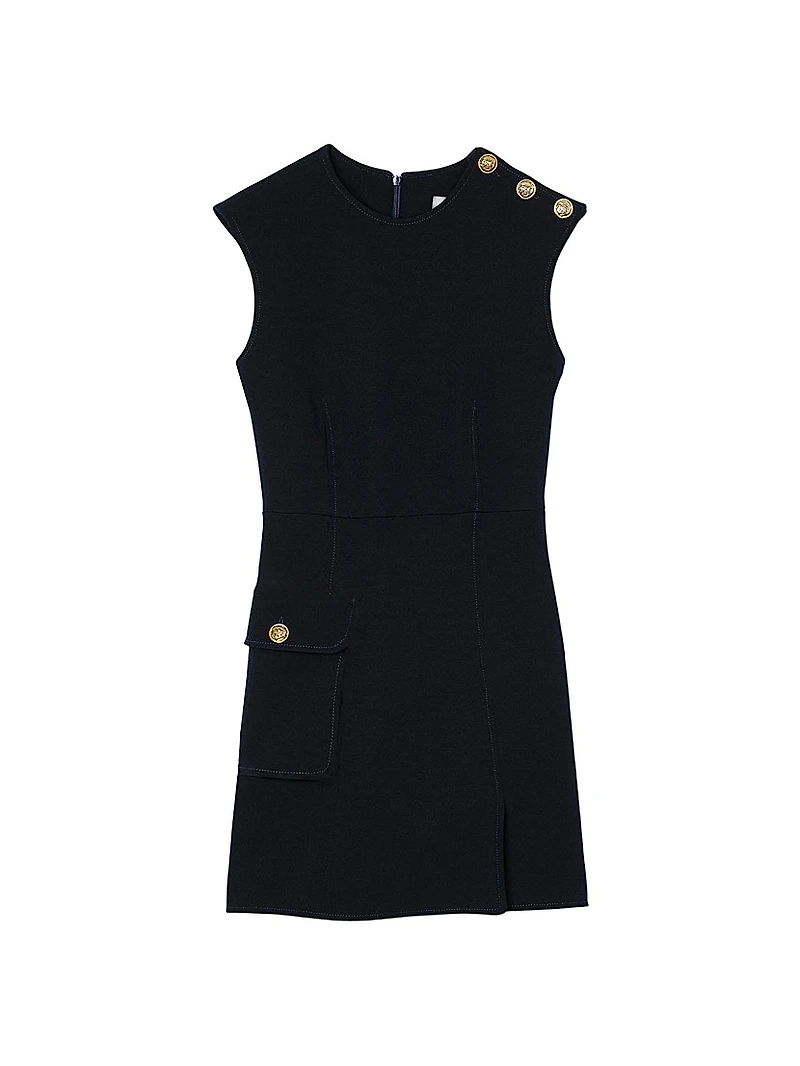 Mini Dress with Buttons