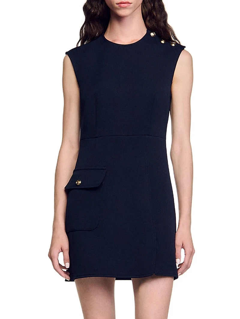 Mini Dress with Buttons