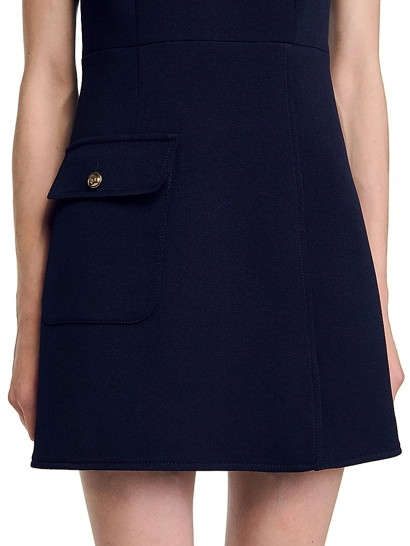 Mini Dress with Buttons