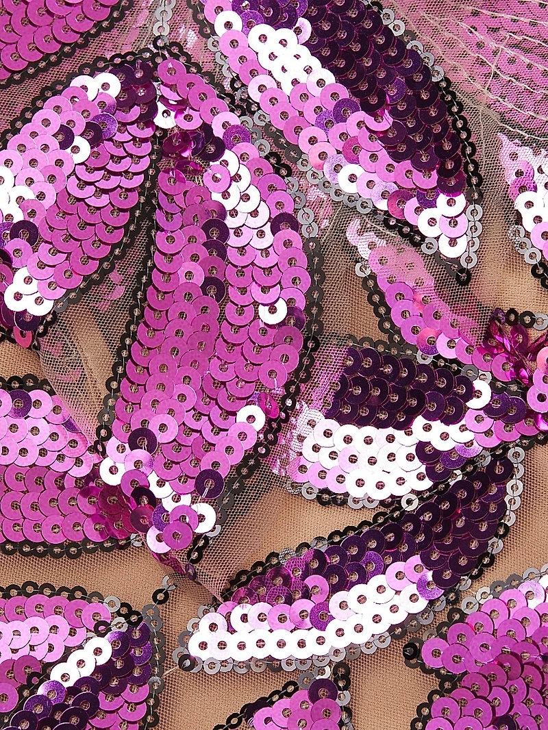 Kinsley Floral Garden Sequin Maxi Dress