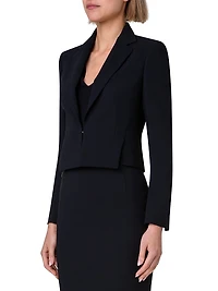 Double-Face Wool Cropped Jacket