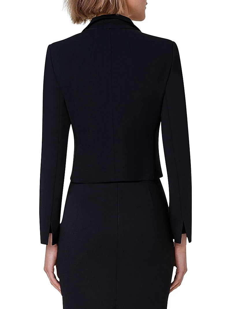 Double-Face Wool Cropped Jacket