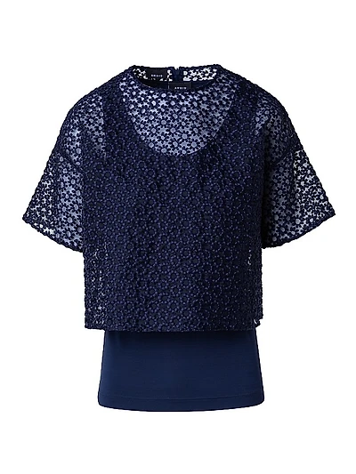 St. Gallen Floral-Embroidered Blouse