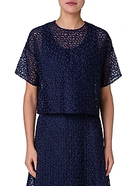 St. Gallen Floral-Embroidered Blouse