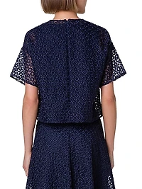 St. Gallen Floral-Embroidered Blouse