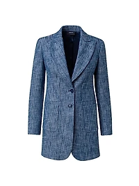 Yarn-Dyed Long Jacket