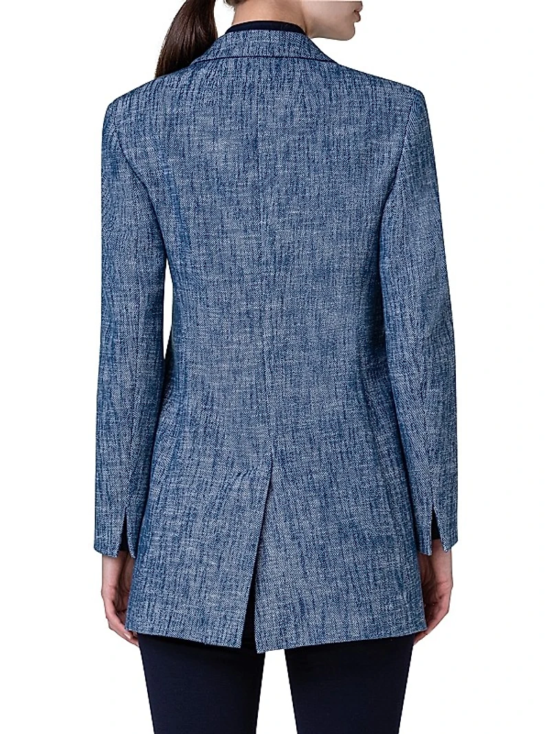 Yarn-Dyed Long Jacket