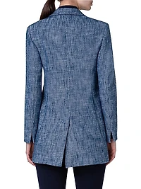 Yarn-Dyed Long Jacket