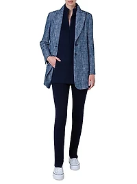 Yarn-Dyed Long Jacket