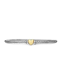 Cable Collectibles Heart Bracelet Sterling Silver