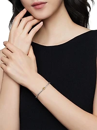 Cable Collectibles Heart Bracelet Sterling Silver