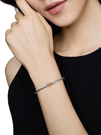 Cable Collectibles Heart Bracelet Sterling Silver