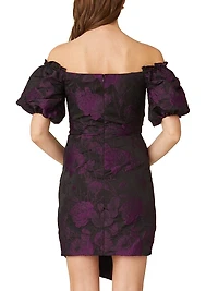 Penna Floral Off-The-Shoulder Minidress