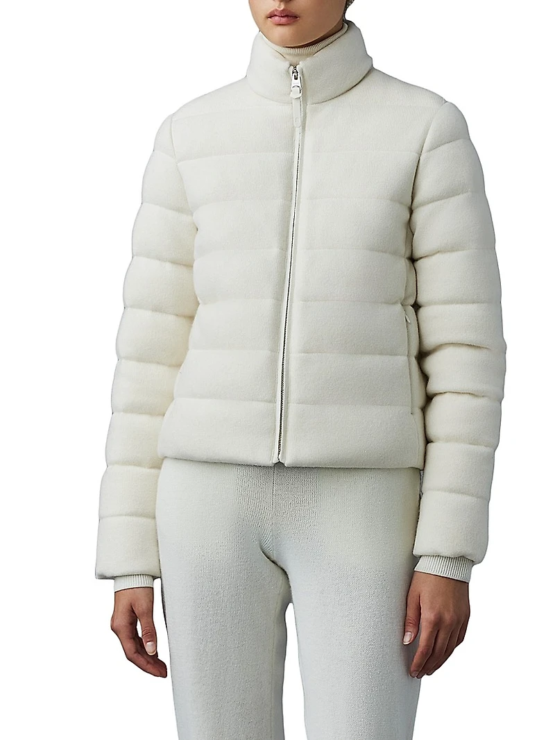 Melia Cashmere-Blend Down Jacket