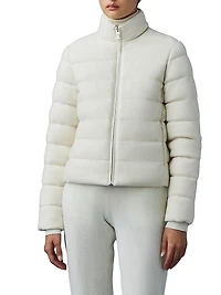Melia Cashmere-Blend Down Jacket