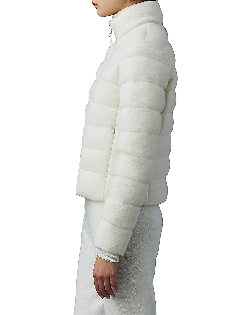 Melia Cashmere-Blend Down Jacket