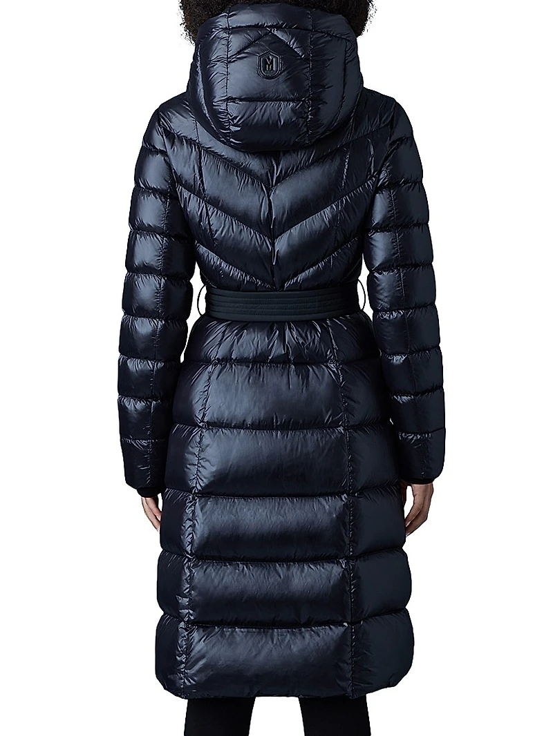 Coralia Down Belted Puffer Coat