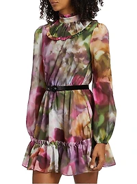 Alex Floral Belted Minidress