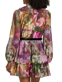 Alex Floral Belted Minidress