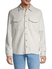 Cotton-Blend Shirt Jacket