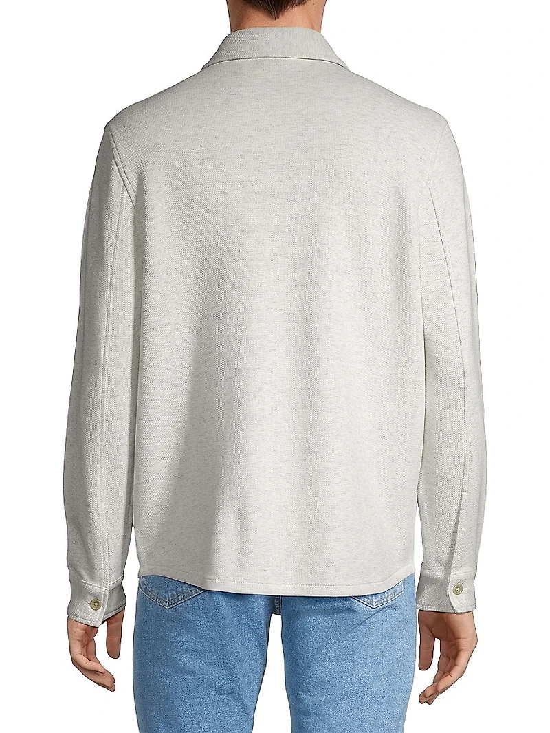 Cotton-Blend Shirt Jacket