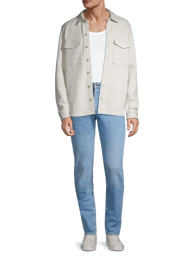 Cotton-Blend Shirt Jacket