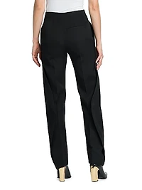 Curved Wool Trousers