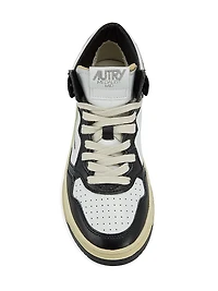 Medalist Mid-Top Leather Sneakers