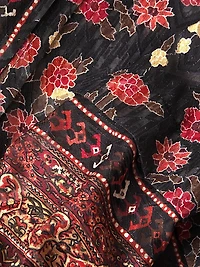 Laurena Semi-Sheer Floral Blouse