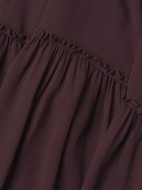 Collin Long-Sleeve Ruffle Dress