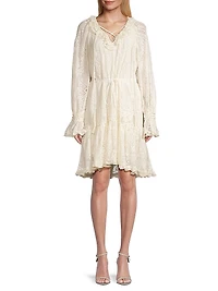 Senna Floral-Lace Cotton-Blend Dress