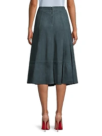 Amanda Suede A-Line Skirt