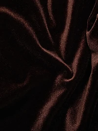 Lace-Up Velvet Maxi-Dress