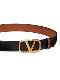 Reversible Vlogo Signature Belt