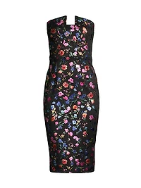 Lena Floral Embroidered Sheath Dress
