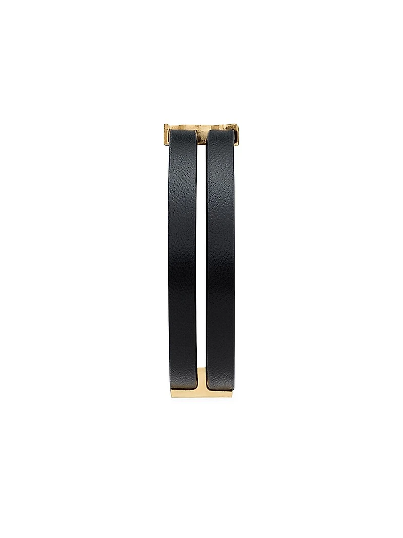 Cassandre Double-Strand Bracelet Leather And Metal