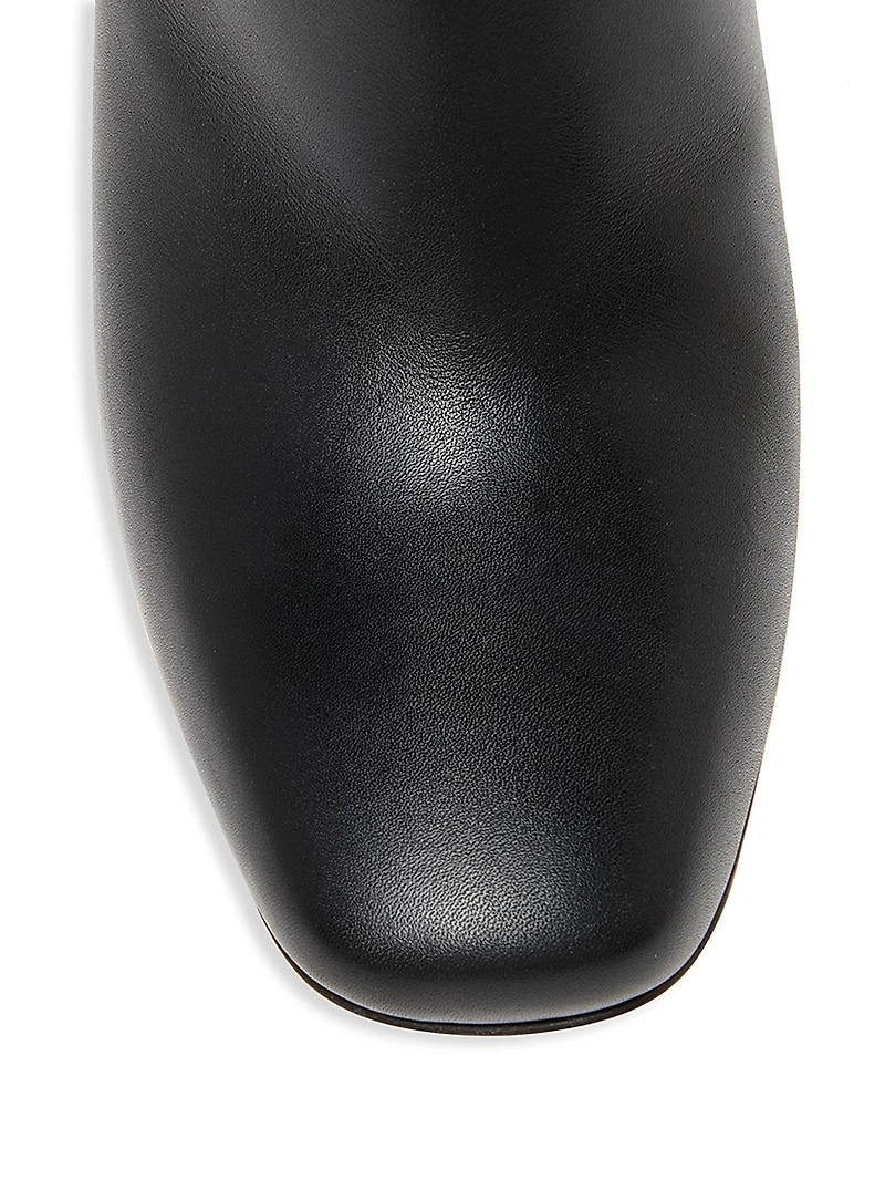 Canalazzo 100MM Leather Ankle Booties