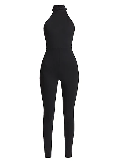 Mock Turtleneck Legging Jumpsuit