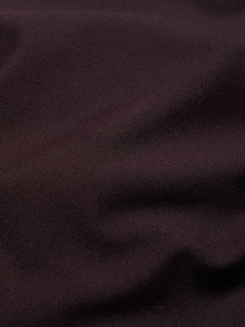 Twist Cut-Out Mock Turtleneck Sheath Dress