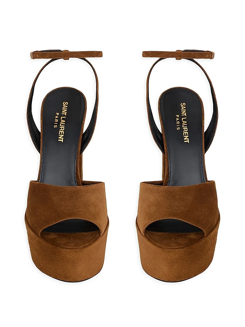 Jodie Platform Sandals Suede