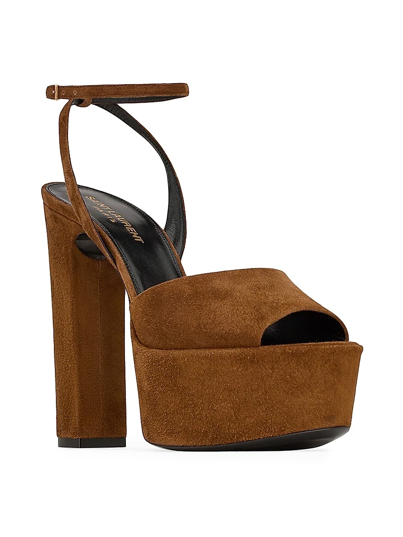 Jodie Platform Sandals Suede